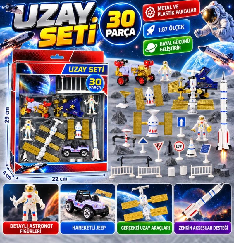 Jeepli Metal Uzay Seti Jp8105