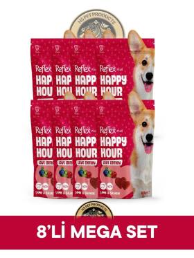 Reflex Plus Happy Hour Love Edition Köpek Ödül Maması Seti 8x60 gr