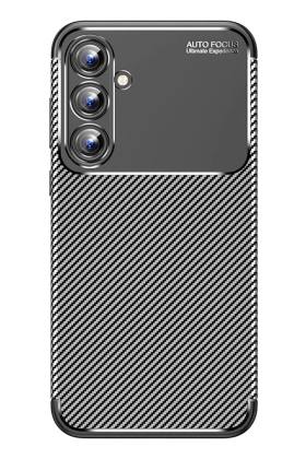 Samsung Galaxy A15 4G Uyumlu Kılıf Auto Focus Karbon Kapak - Siyah
