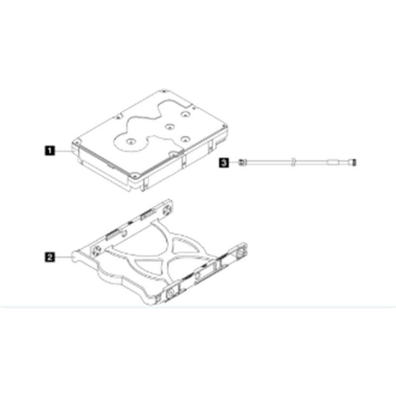LENOVO THINKSYSTEM 4XB7A77446 ST50/ST45 SERIES 3.5 2TB 7.2K SATA6GB NON-HOT SWAP 512N HDD
