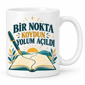 Türkçenin İnce Noktası Tasarımlı Porselen Kupa - MODEL 1223