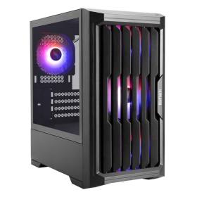 1ST PLAYER BULLET HUNTER H2 400W 4X12CM RAINBOW FAN TEMPERLİ CAM USB 3.0 M-ATX KASA