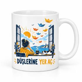Çocukların Düşü Tasarımlı Porselen Kupa - MODEL 989