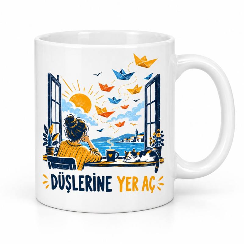 Çocukların Düşü Tasarımlı Porselen Kupa - MODEL 989