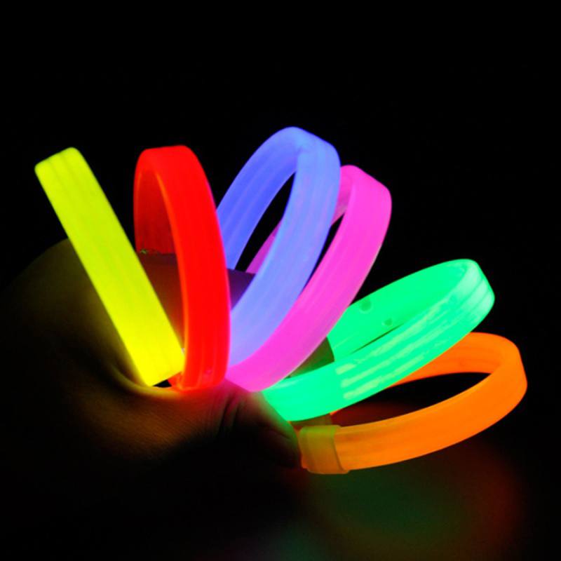 Glow Partisi Fosforlu Ekstra Kalın Bileklik 6 Renk 6?lı Set ? Baskı Yapılabilir