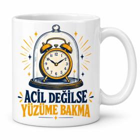 Gereksiz Alarm Tasarımlı Porselen Kupa - MODEL 1112