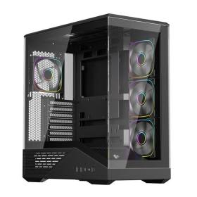 1ST PLAYER GM7 BTF SİYAH ARGB 4X12CM FAN TEMPERLİ CAM USB 3.0 TYPE-C ATX KASA
