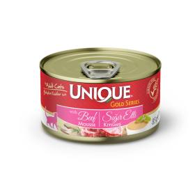 UNIQUE Gold Series Tahılsız Sığır Etli Mousse Yetişkin Kedi Konservesi 85 gr
