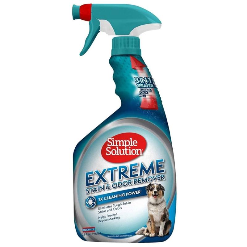 Simple Solution Extreme 945 ml Leke ve Koku Giderici Sprey Evcil Dostlar İçin 3 Kat Güçlü Formül