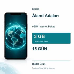 Åland Adaları eSIM İnternet Paketi 3 GB 15 Gün