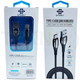 (TYPE-C) Metal Hızlı Şarj Ve Veri Aktarımı – ARB-612