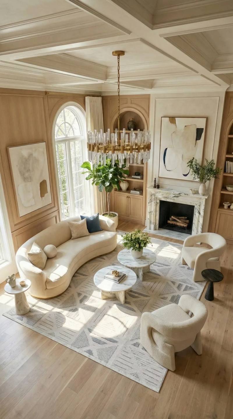 YoudayHomeCollection MASAL Model Oturma Odası Halısı