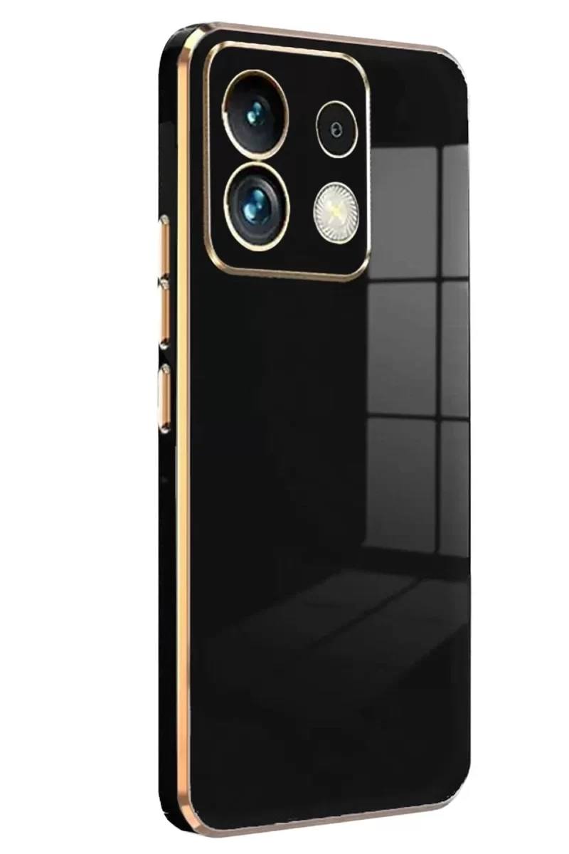 Xiaomi Redmi Note 13 4G Uyumlu Kılıf Volet Silikon - Siyah