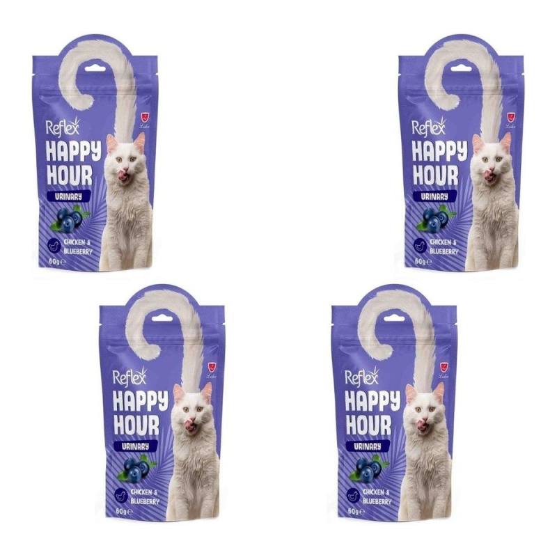 REFLEX Happy Hour Urinary Üriner Sistem Destekleyici Kedi Ödülü 60 Gr x 4 adet