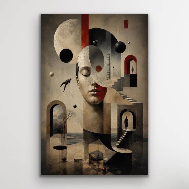 Karışık Rüyalar Soyut Kanvas Tablo 60X90 CM