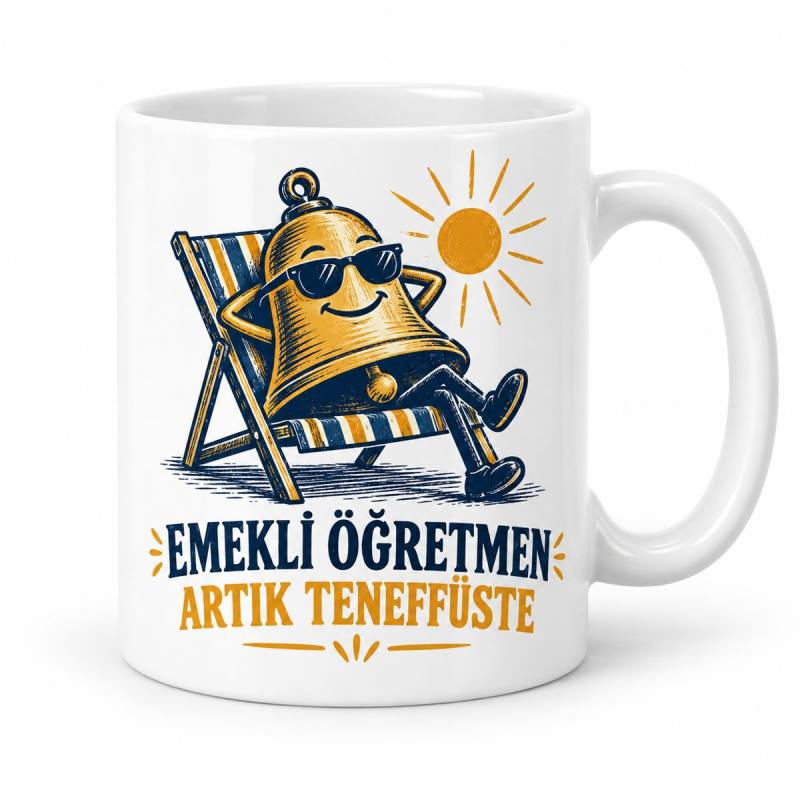 Uzun Teneffüs Tasarımlı Porselen Kupa - MODEL 1011