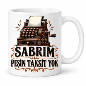 Sabrın Faturası Tasarımlı Porselen Kupa - MODEL 1201