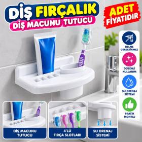 Banyo Diş Macunu Diş Fırçası Tutacağı Bardağı Fırçalık Stand