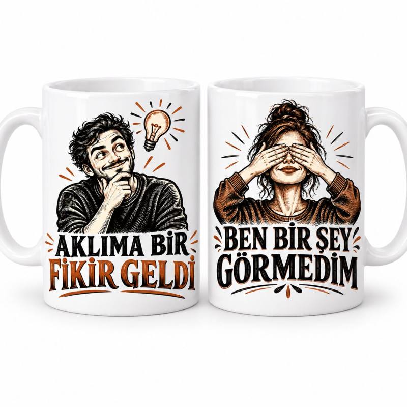 Kanka Tanıklığı 2'li Porselen Kupa Seti - MODEL 1231