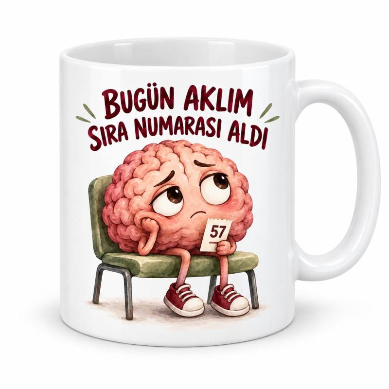 İşlem Sırası Tasarımlı Porselen Kupa - MODEL 1021