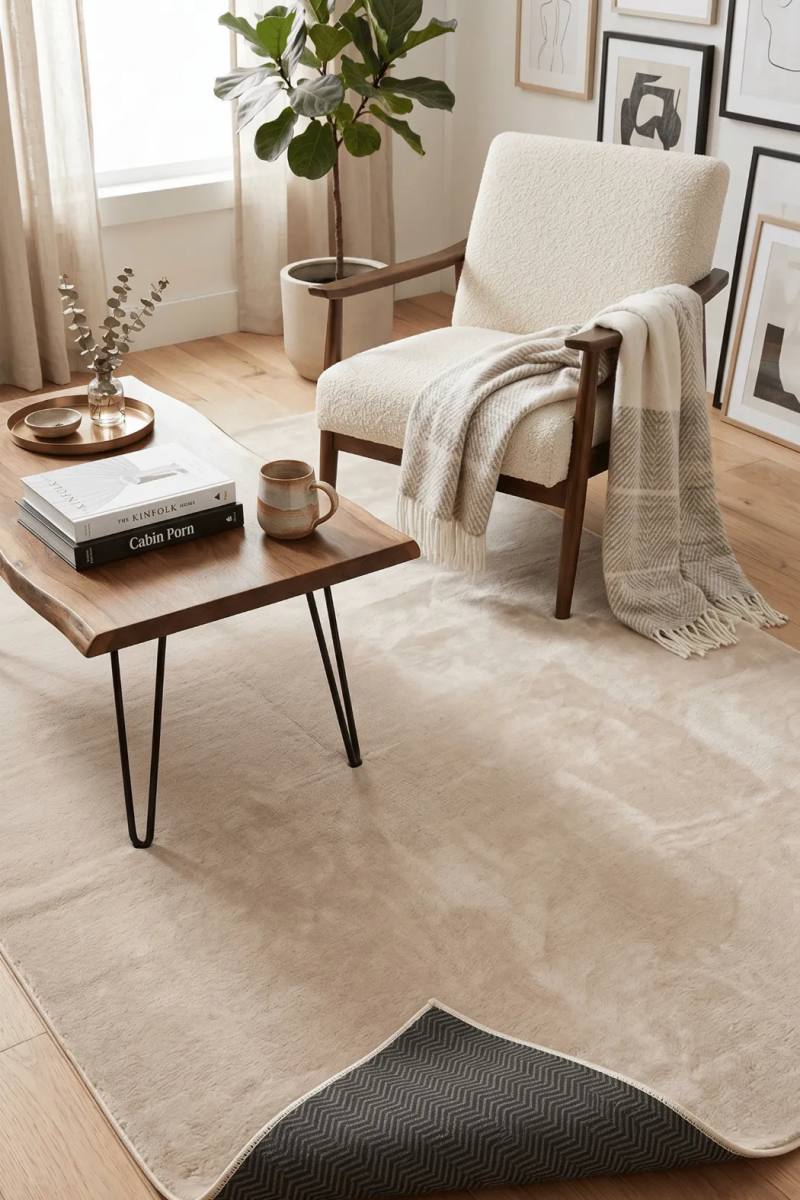 YoudayHomeCollection POLY Peluş Halı Model Oturma Odası Halısı
