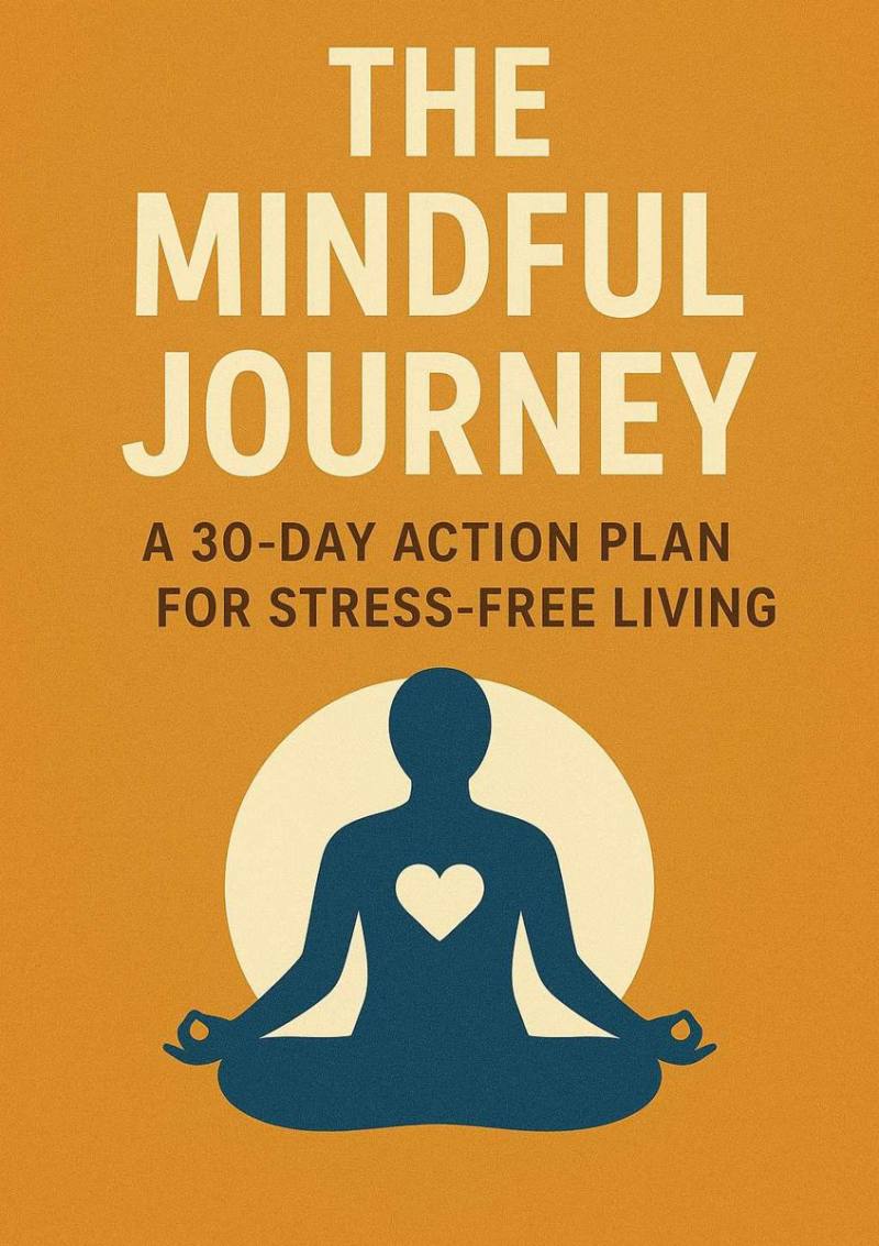 The Mindful Journey: A 30-Day Action Plan for Stress-free Living - İngilizce E-Kitap (Dijital Teslimat)