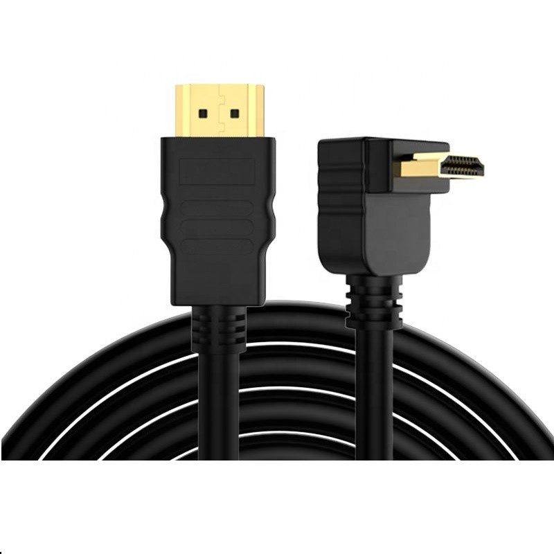 SENSEI S-90DOWN-HDTV 4K 2.0V 3D 1.5 METRE 90 DERECE AÇILI L TİPİ ALTIN UÇLU HDMI KABLO