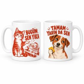 Bulaşık Diplomasisi 2'li Porselen Kupa Seti - MODEL 1041