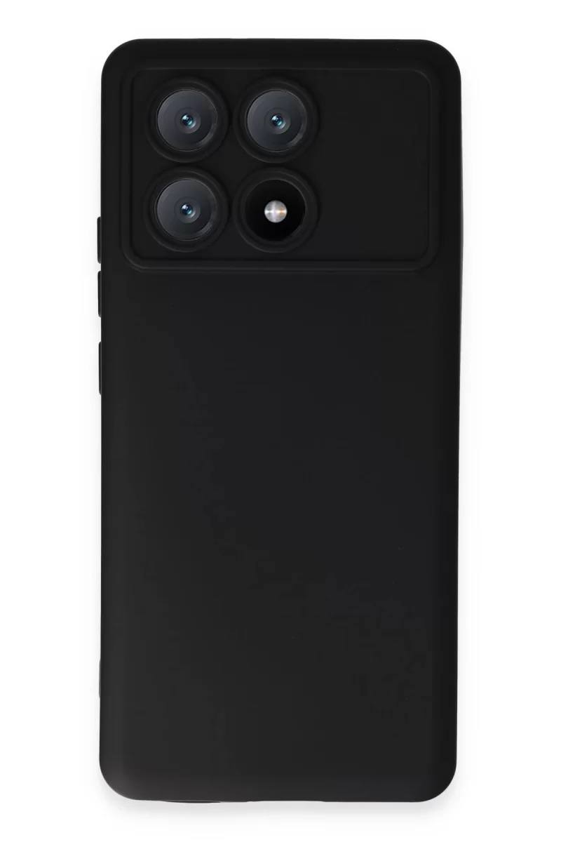 Xiaomi Poco X6 Pro Uyumlu Kılıf Nano içi Kadife Silikon - Siyah