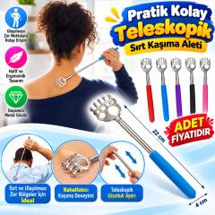 Pratik Kolay Teleskopik Metal Sırt Kaşıma Kaşağı Aleti Aparatı(adet fiyatıdır)