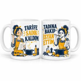 Mutfağın İki Yakası 2'li Porselen Kupa Seti - MODEL 1149