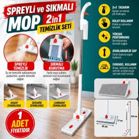 Spreyli ve Sıkmalı Mop Temizlik Seti (adet fiyatıdır)