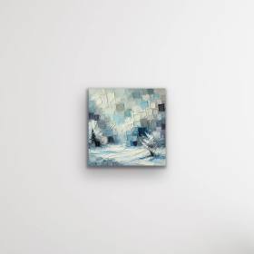 Kış Mevsimi Kanvas Tablo 60x60cm
