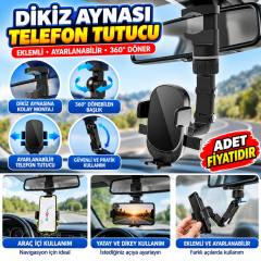 Dikiz Aynasına Takılabilen Eklemli Telefon Tutucu Aparat