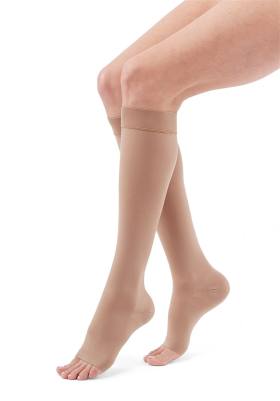 Duomed Dizaltı Varis Çorabı - CCL1 - Burnu Açık - Bej - Medium