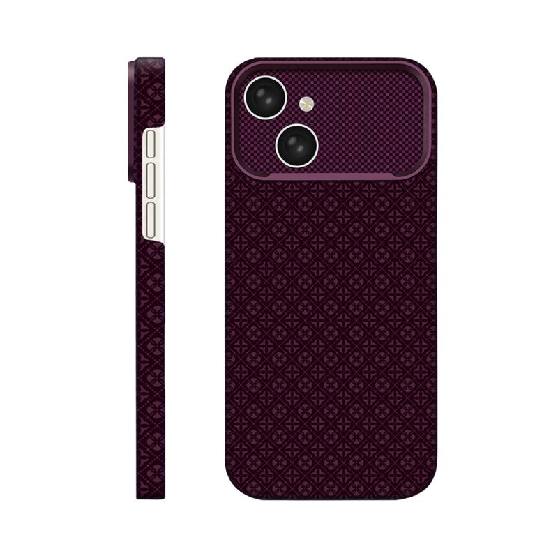 Joko Apple iPhone 15 Uyumlu Deluxe Lensli Magsafe Kapak - Bordo