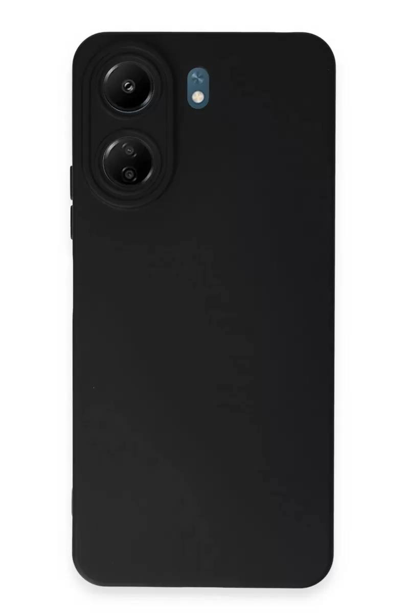 Xiaomi Redmi 13C Uyumlu Kılıf Nano içi Kadife Silikon - Siyah