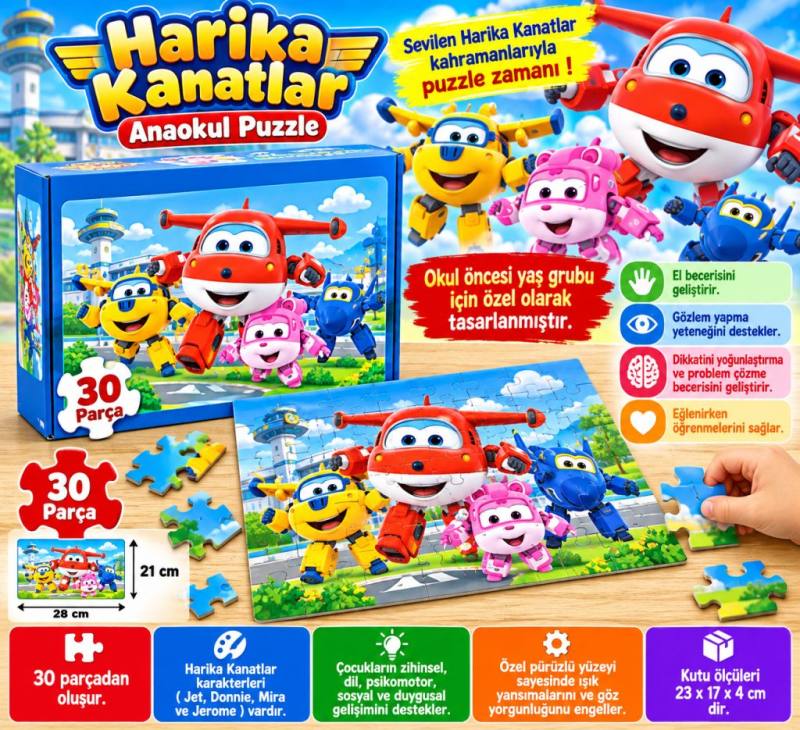 Harika Kanatlar Okul Öncesi Puzzle