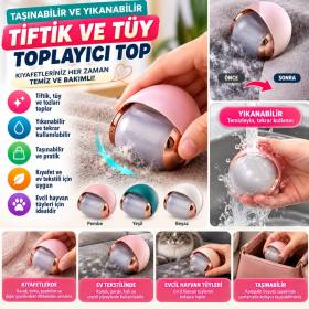 Taşınabilir ve Yıkanabilir Tiftik Ve Tüy Toplayıcı Kıl Toz Elbise Tiftik Temizleyici Top