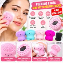 Peeling Etkili Mini El Yüz Cilt Temizleme Fırçası Silikon Temizlenmesi Kolay Siyah Nokta Gi