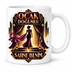 Ocak Hanımefendi Sahnesi Tasarımlı Porselen Kupa - MODEL 1260