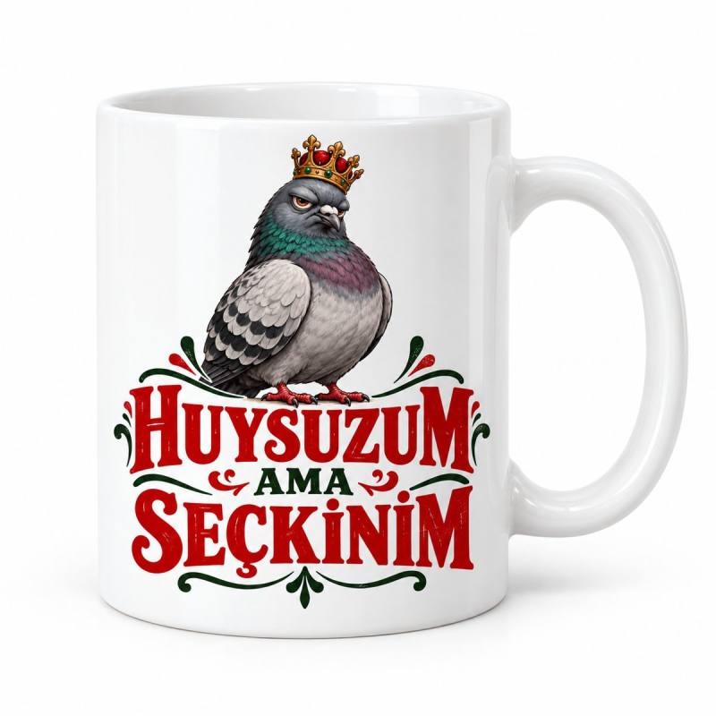 Huysuz Seçkin Tasarımlı Porselen Kupa - MODEL 969