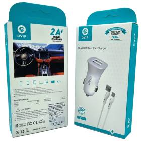 Çift Usb Girişli (Micro) Kablolu Araç Şarj Aleti C01-M
