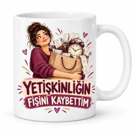 Yetişkinlik İadesi Tasarımlı Porselen Kupa - MODEL 1203