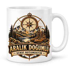 Aralık Beyefendi Rotası Tasarımlı Porselen Kupa - MODEL 1259