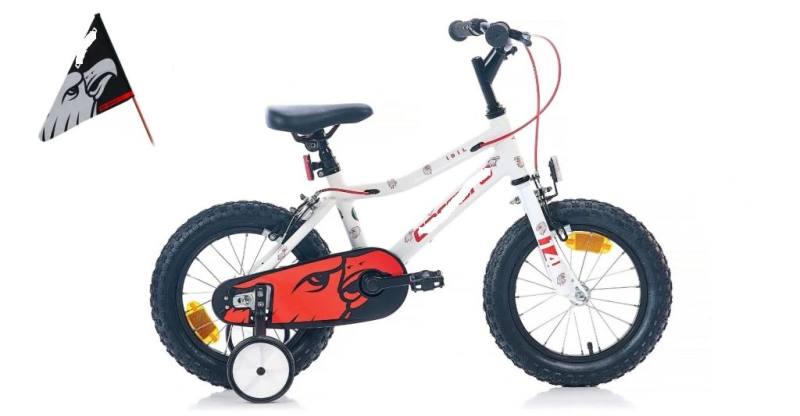 Red Eagle 14 Jant Çocuk Bisikleti Beyaz-Kırmızı-Gümüş