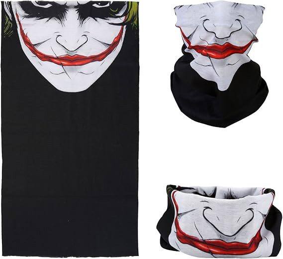 Joker Desenli Çok Amaçlı – Yüz, Boyun ve Bandana Maskesi 5 No