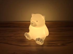 3D Baskı Sevimli Kutup Ayısı Tealight Mumluk Dekoratif Mum Tutucu