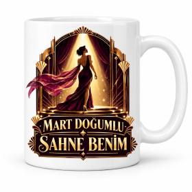 Mart Hanımefendi Sahnesi Tasarımlı Porselen Kupa - MODEL 1262