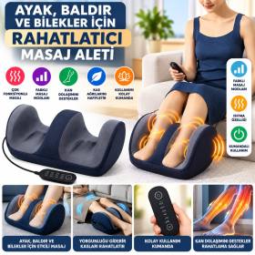 Ayak,Baldır ve Bilekler İçin Rahatlatıcı Kumandalı Masaj Aleti